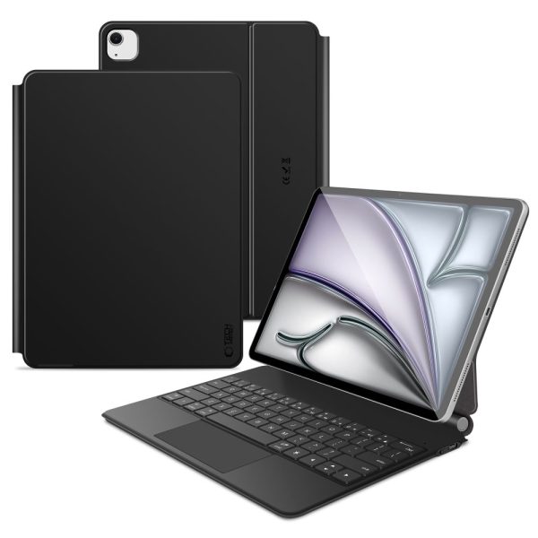 Vāciņš ar tastatūru iPad Pro 12.9'' 2020 / 2021 / 2022 / iPad Air 13'' 2024 / 2025 Smartcase Magnetic - melns