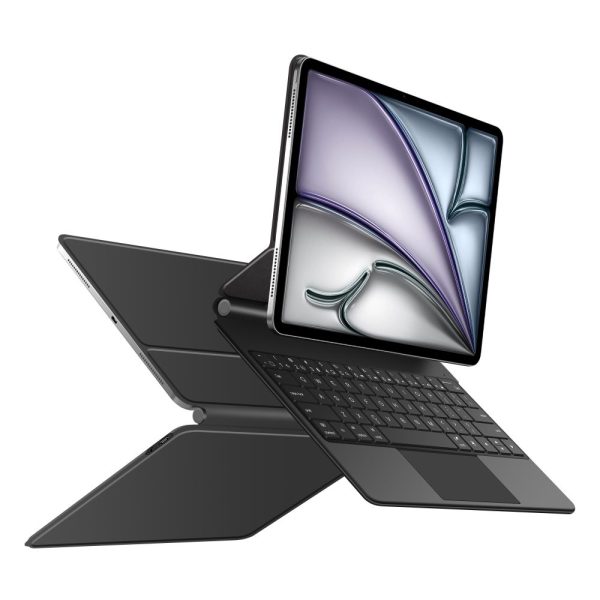 Vāciņš ar tastatūru iPad Pro 12.9'' 2020 / 2021 / 2022 / iPad Air 13'' 2024 / 2025 Smartcase Magnetic - melns