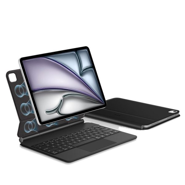 Vāciņš ar tastatūru iPad Pro 12.9'' 2020 / 2021 / 2022 / iPad Air 13'' 2024 / 2025 Smartcase Magnetic - melns