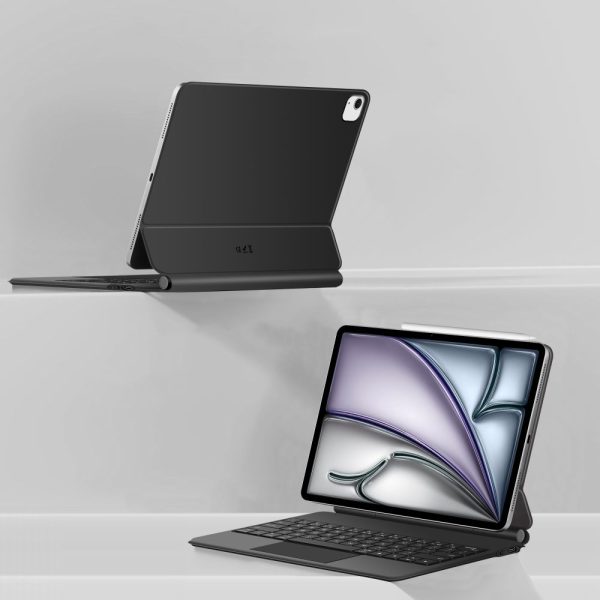 Vāciņš ar tastatūru iPad Pro 12.9'' 2020 / 2021 / 2022 / iPad Air 13'' 2024 / 2025 Smartcase Magnetic - melns