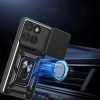 Motorola Edge 60 Fusion maciņš ar statīvu un CamShield Pro objektīva pārsegu - melns