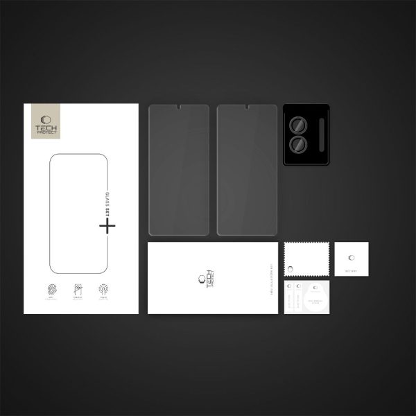 Rūdīts stikls Samsung Galaxy S25 Edge kameras ekrānam Glass Set+ - 3 gab.
