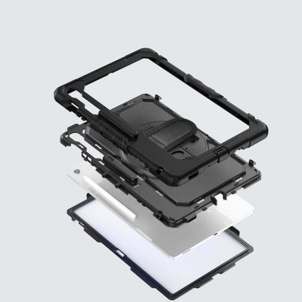Samsung Galaxy Tab S10 FE+ Solid maciņš - melns