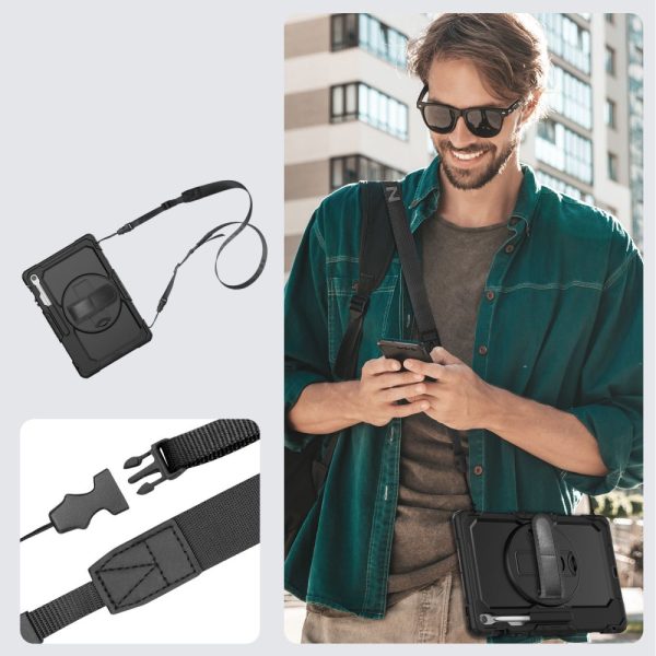 Samsung Galaxy Tab S10 FE+ Solid maciņš - melns