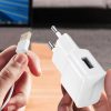 Samsung USB-A 15W sienas lādētājs ar USB-A - USB-C kabeli - balts