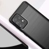 Elastīgs vāciņš Samsung Galaxy A72 4G oglekļa šķiedras korpusam - melns