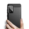 Elastīgs vāciņš Samsung Galaxy A72 4G oglekļa šķiedras korpusam - melns