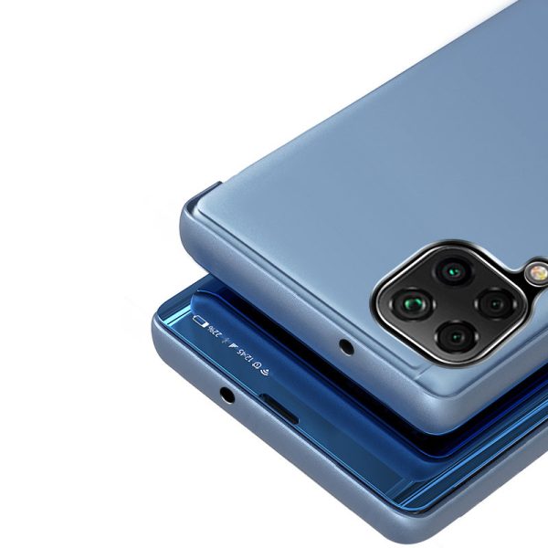 Samsung Galaxy A22 4G caurspīdīgs maciņš ar caurspīdīgu skārienjūtīgu ekrānu - melns
