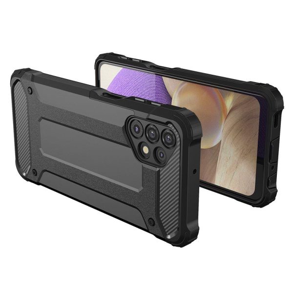 Samsung Galaxy A73 Hybrid Armor maciņš - melns