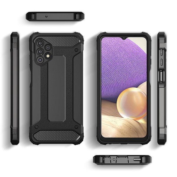 Samsung Galaxy A73 Hybrid Armor maciņš - melns