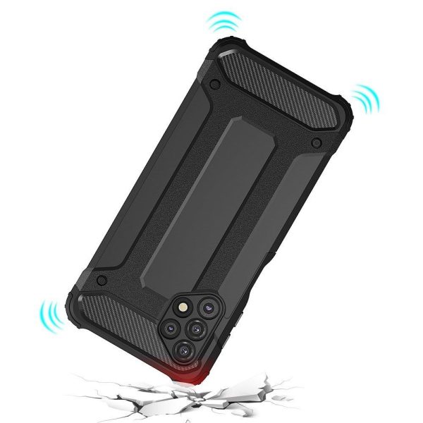 Samsung Galaxy A73 Hybrid Armor maciņš - melns