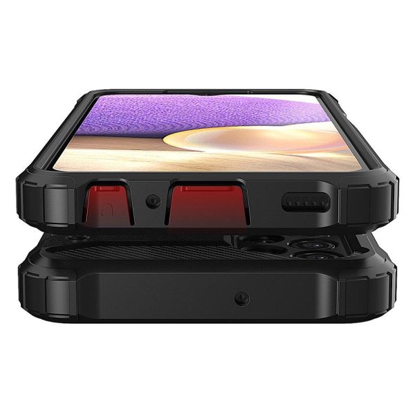Samsung Galaxy A73 Hybrid Armor maciņš - melns