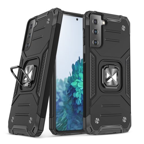 Ring Armor hibrīda maciņš ar magnētisku turētāju Samsung Galaxy S22+ - melns