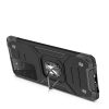 Bruņots hibrīda maciņš ar magnētisku turētāju Samsung Galaxy S22 Ultra Ring Armor - zils