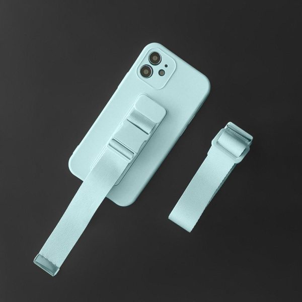 Silikona maciņš ar aukliņu Xiaomi Redmi Note 11 Pro Rope Case - melns
