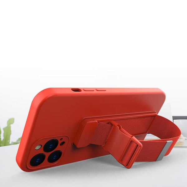 Silikona maciņš ar aukliņu Xiaomi Redmi Note 11 Pro Rope Case - melns