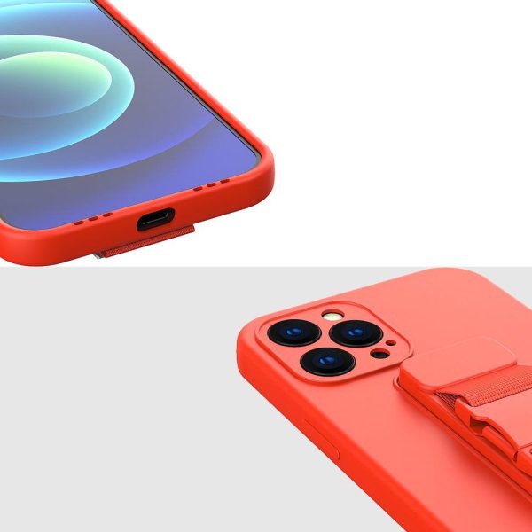 Silikona maciņš ar aukliņu Xiaomi Poco M4 Pro 5G virves maciņam - melns