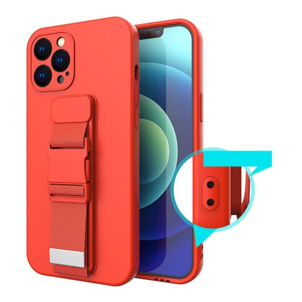 Silikona maciņš ar aukliņu Xiaomi Poco M4 Pro 5G virves maciņam - melns