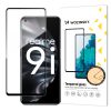 Rūdīts stikls Oppo A76 / Oppo A36 / Realme 9i pilnekrāna ekrānam ar rāmi - melns