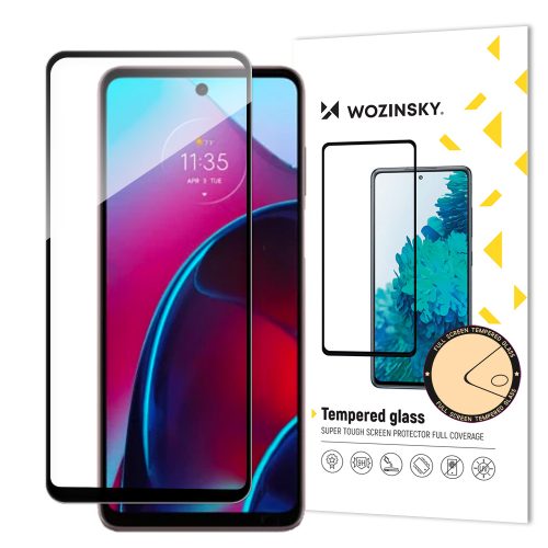 Rūdīts stikls Motorola Moto G Stylus 2022 9H pilnekrāna ekrānam ar melnu rāmi Rūdīts stikls