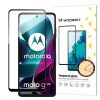 Rūdīts stikls Motorola Moto G200 5G 9H pilna ekrāna aizsargs ar melnu rāmi Rūdīts stikls