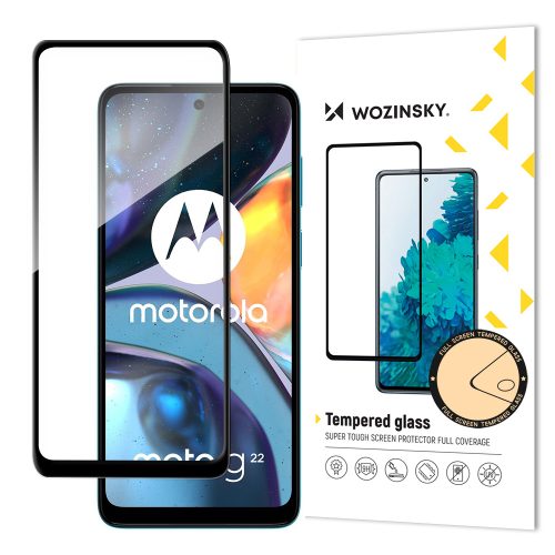 Rūdīts stikls Motorola Moto G22 pilnībā līmētam rūdītam stiklam