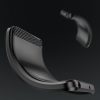 Elastīgs gēla aizmugurējais vāciņš iPhone 14 Plus Carbon korpusam - melns