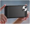 Elastīgs gēla aizmugurējais vāciņš iPhone 14 Plus Carbon korpusam - melns