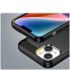 Elastīgs gēla aizmugurējais vāciņš iPhone 14 Plus Carbon korpusam - melns