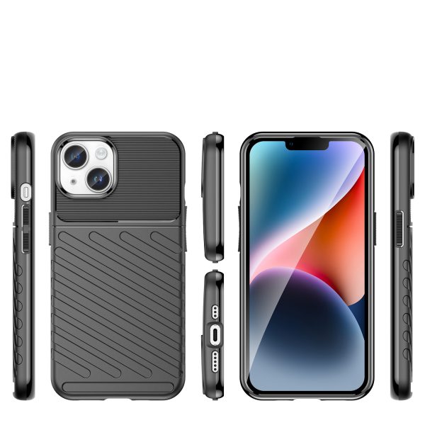 Bruņots iPhone 14 Plus Thunder Case vāciņš - melns