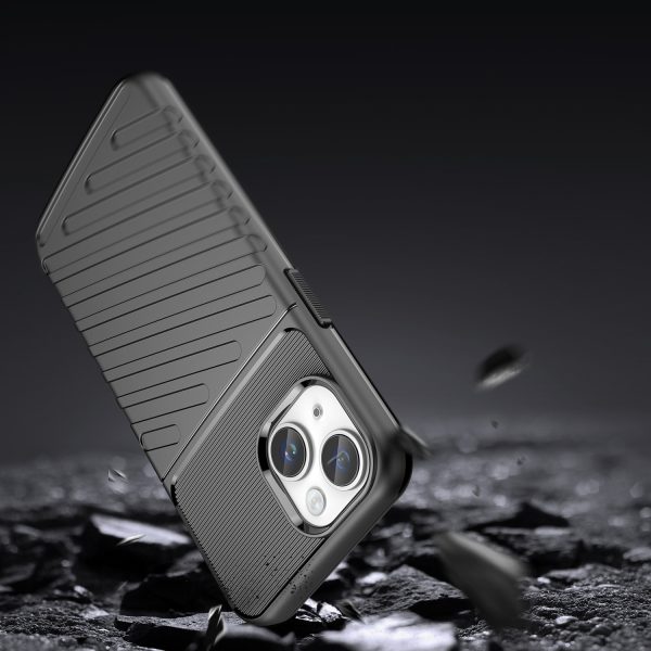Bruņots iPhone 14 Plus Thunder Case vāciņš - melns