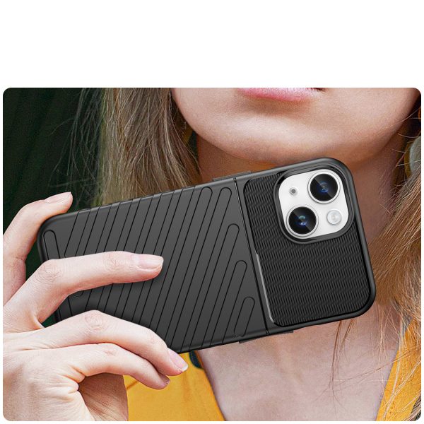 Bruņots iPhone 14 Plus Thunder Case vāciņš - melns