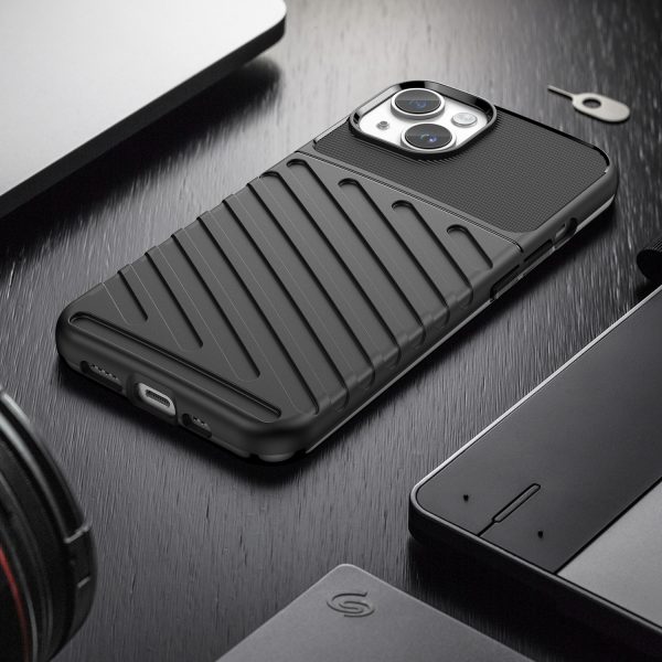 Bruņots iPhone 14 Plus Thunder Case vāciņš - melns