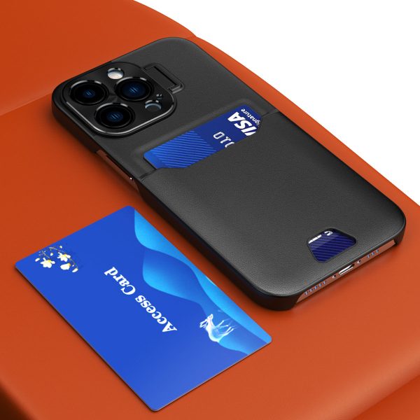 Samsung Galaxy S23+ ādas maciņš ar statīva konstrukciju - melns