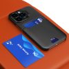 Samsung Galaxy S23 ādas maciņš ar statīva konstrukciju - melns
