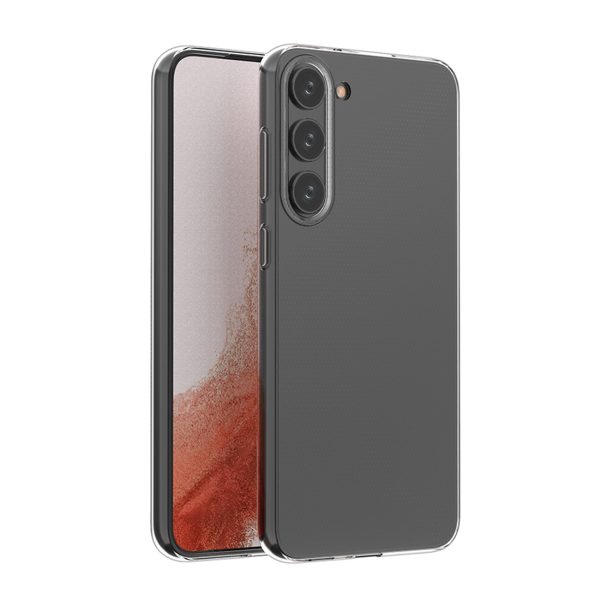 Plāns 0,5 mm vāciņš Samsung Galaxy S23+ tālrunim - caurspīdīgs