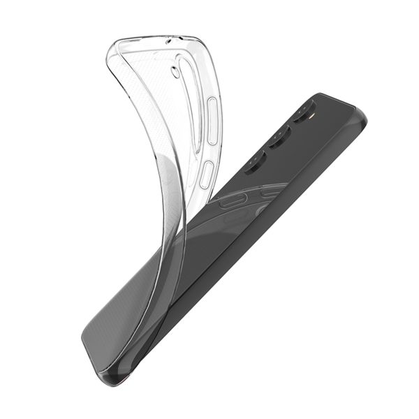 Plāns 0,5 mm vāciņš Samsung Galaxy S23+ tālrunim - caurspīdīgs