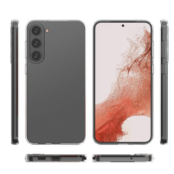 Plāns 0,5 mm vāciņš Samsung Galaxy S23+ tālrunim - caurspīdīgs