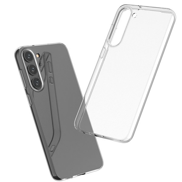 Plāns 0,5 mm vāciņš Samsung Galaxy S23+ tālrunim - caurspīdīgs