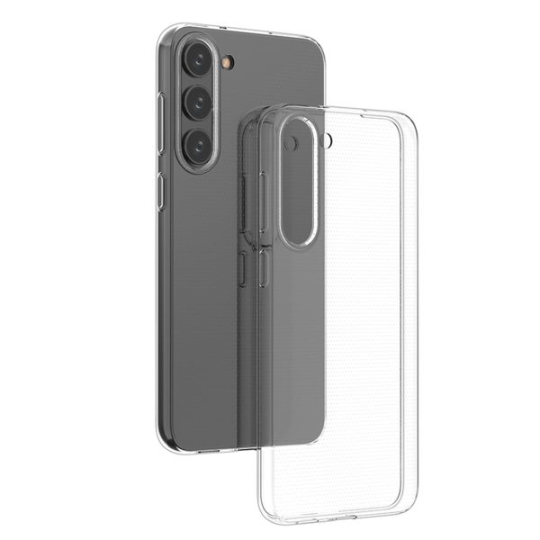 Plāns 0,5 mm vāciņš Samsung Galaxy S23+ tālrunim - caurspīdīgs