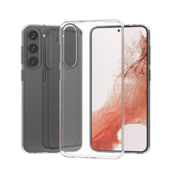 Plāns 0,5 mm vāciņš Samsung Galaxy S23+ tālrunim - caurspīdīgs