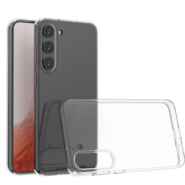 Plāns 0,5 mm vāciņš Samsung Galaxy S23+ tālrunim - caurspīdīgs