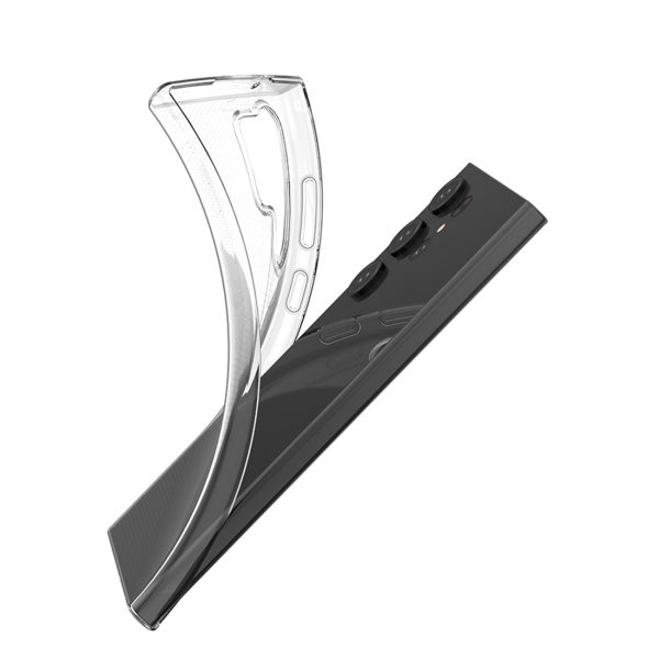 Plāns 0,5 mm vāciņš Samsung Galaxy S23 Ultra tālrunim - caurspīdīgs