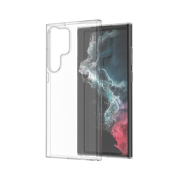 Plāns 0,5 mm vāciņš Samsung Galaxy S23 Ultra tālrunim - caurspīdīgs