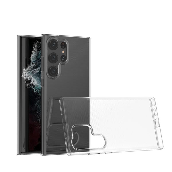 Plāns 0,5 mm vāciņš Samsung Galaxy S23 Ultra tālrunim - caurspīdīgs