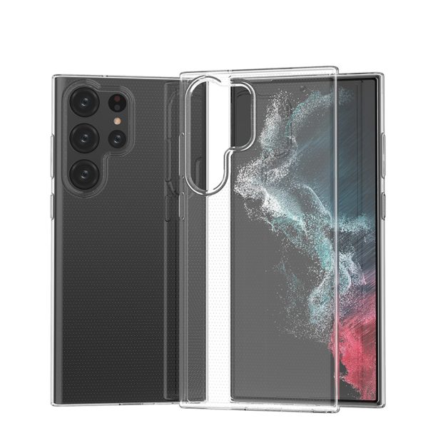 Plāns 0,5 mm vāciņš Samsung Galaxy S23 Ultra tālrunim - caurspīdīgs