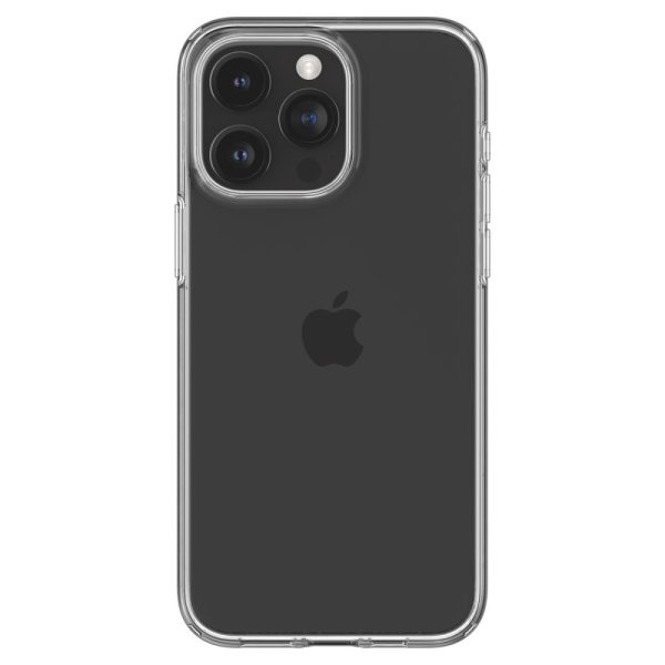 iPhone 15 Pro šķidro kristālu maciņš — caurspīdīgs