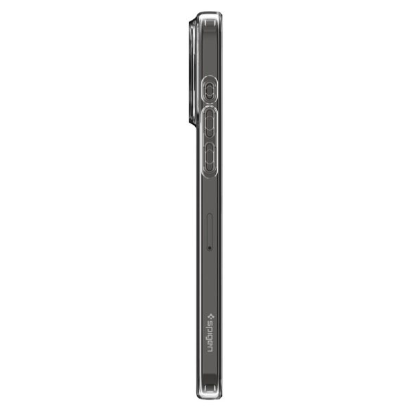 iPhone 15 Pro šķidro kristālu maciņš — caurspīdīgs