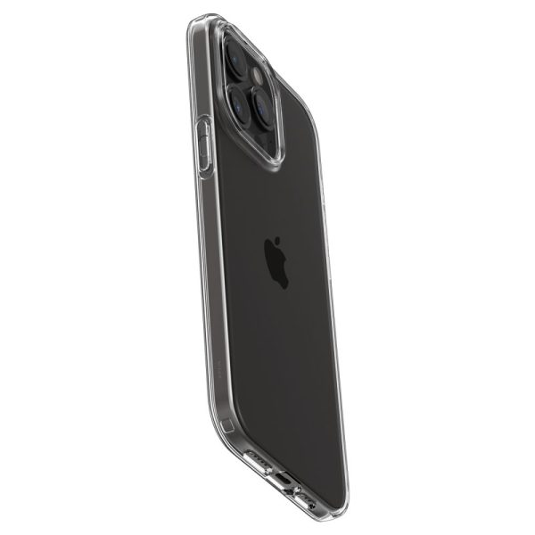 iPhone 15 Pro šķidro kristālu maciņš — caurspīdīgs
