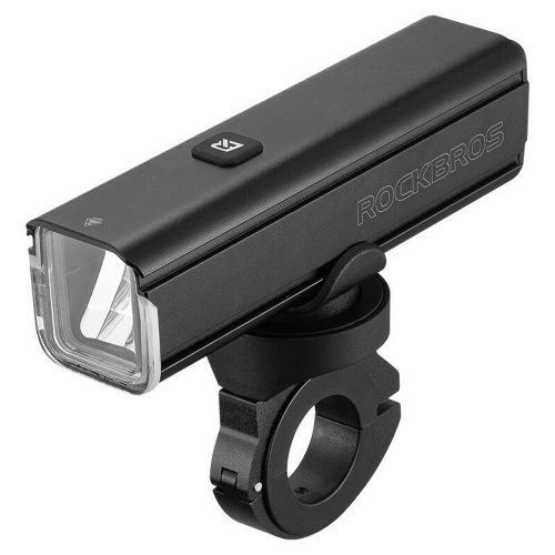 1000 lm priekšējais velosipēda lukturis ar USB-C - USB-A kabeli - melns